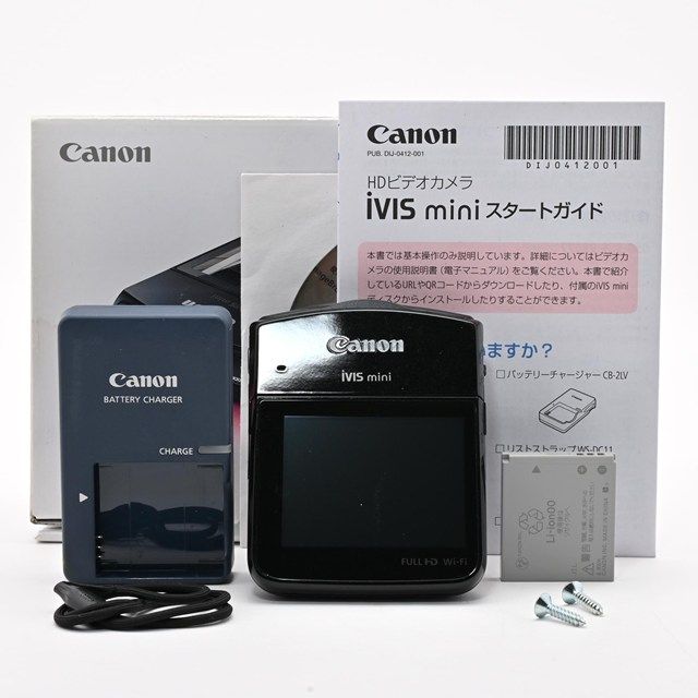 ＜良品＞ Canon iVIS mini X｜デジタルビデオカメラ｜対角約170度広角｜1,280万画素CMOSセンサー｜動作良好｜外観きれい｜光学良好｜安心の実用モデル