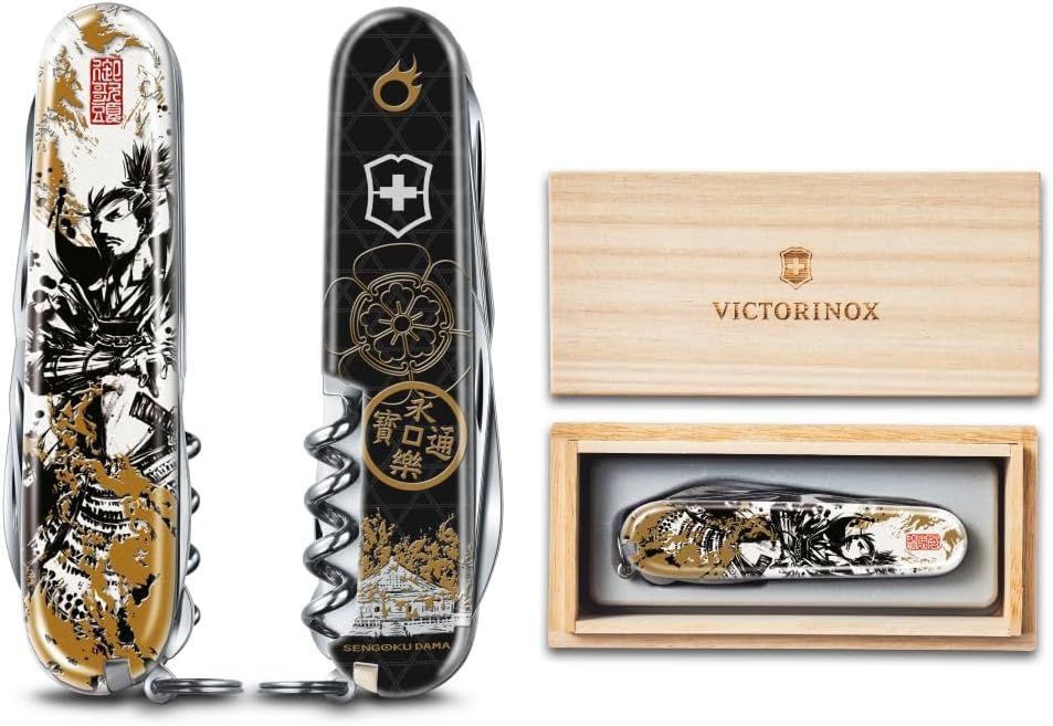 VICTORINOX(ビクトリノックス) 戦国墨絵クライマー 織田信長（型番: 1.3703.7-X8） スペシャル桐製BOX入り【国内正規品】