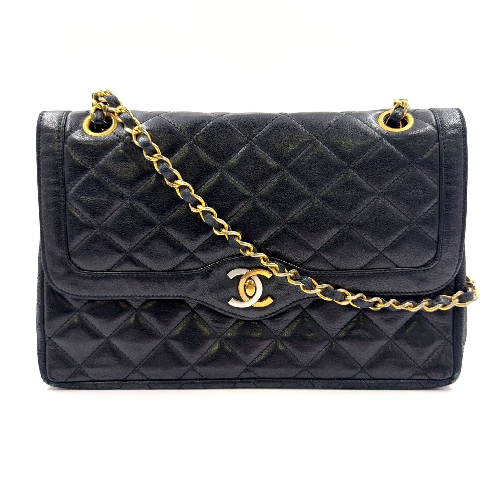 新着】CHANEL パリ限定マトラッセ Wフラップ シリアル番号1番台 