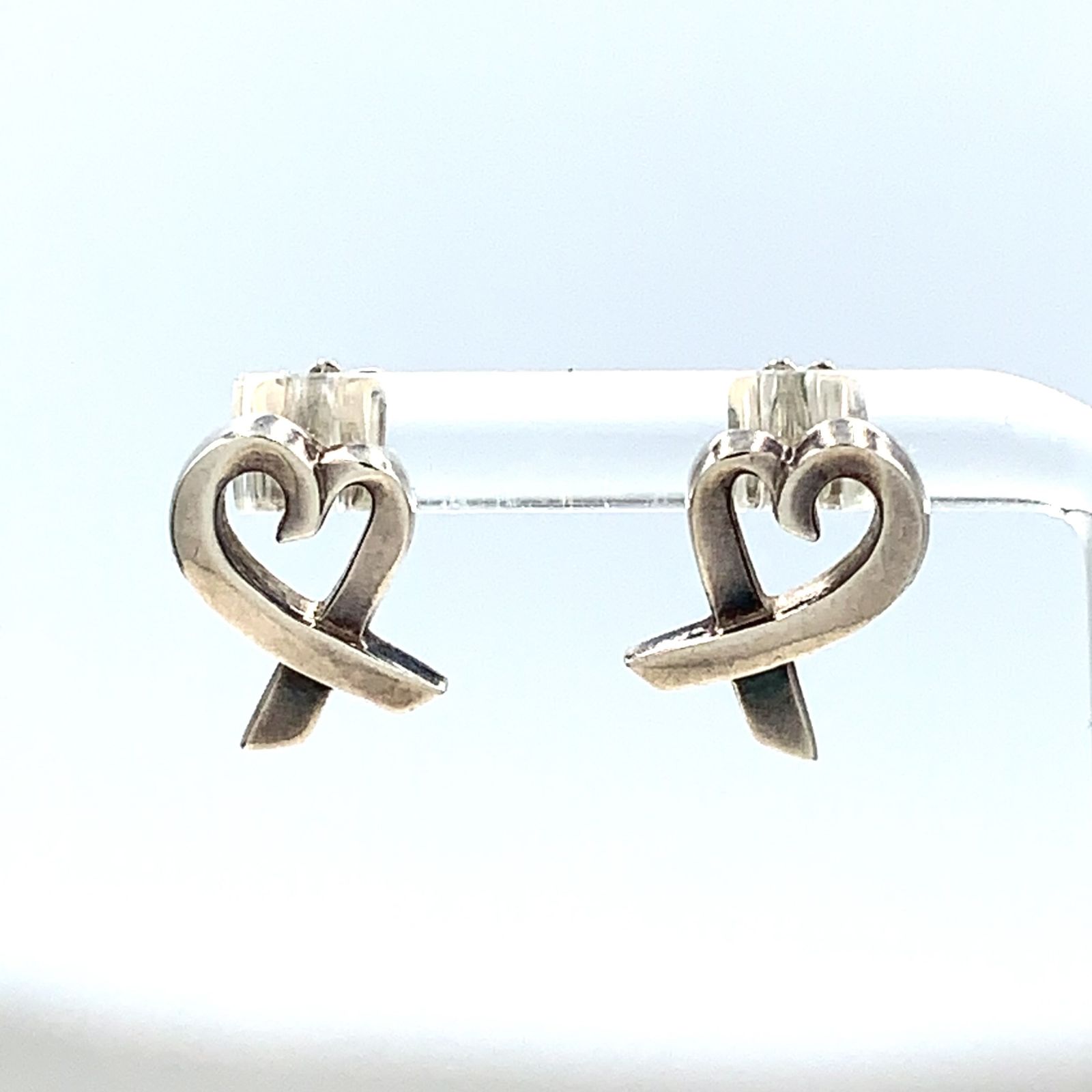 【新着】TIFFANY & Co. ラビングハート SV925 シルバー ピアス