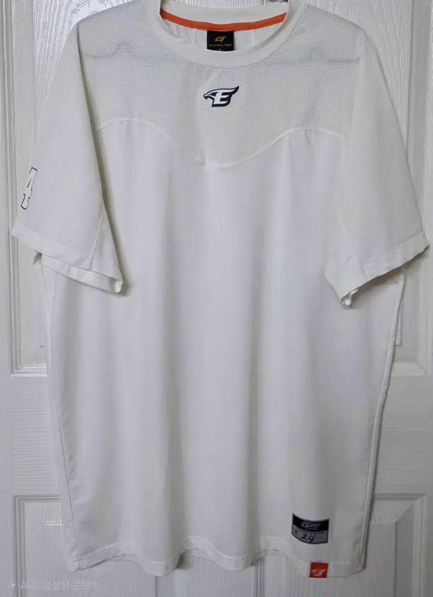 XL Hanwhae Eagles(ハンファ・イーグルス) GOLD 野球 半袖 トレーナー Tシャツ