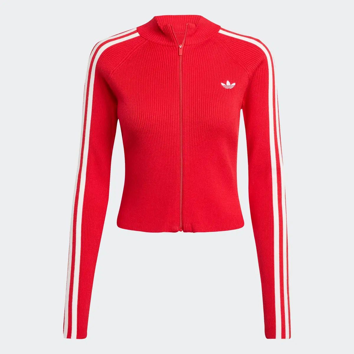 新品 adidas アディダス ファイアレッド スリム ジャージ トップス S/M