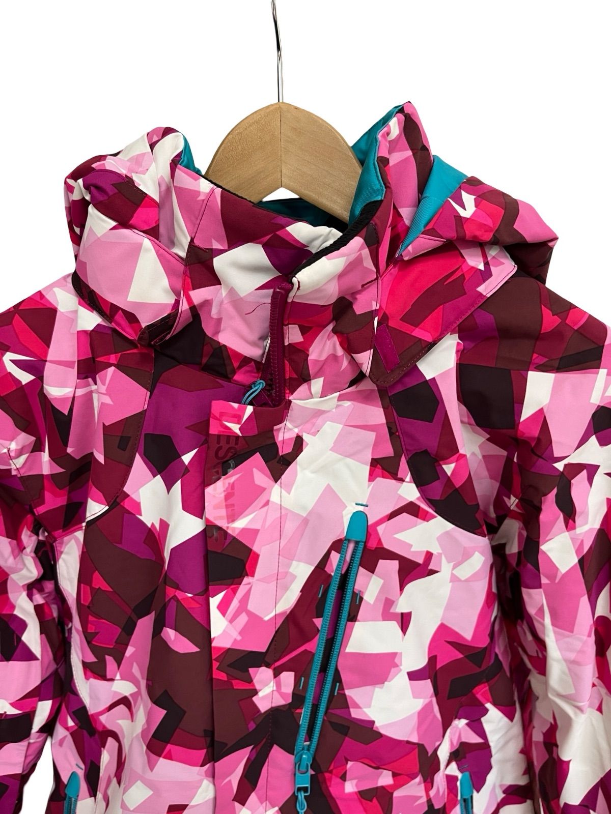 DESCENTE デサント スキーウェア上下 スノーボード 総柄 ピンク