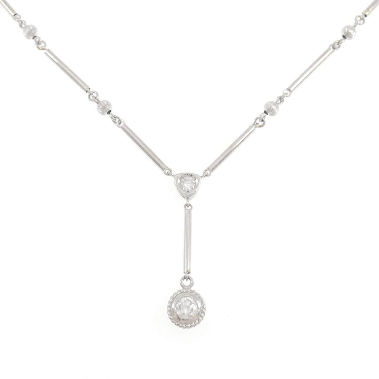 PT900/PT850 ダイヤモンド ネックレス 0.35CT