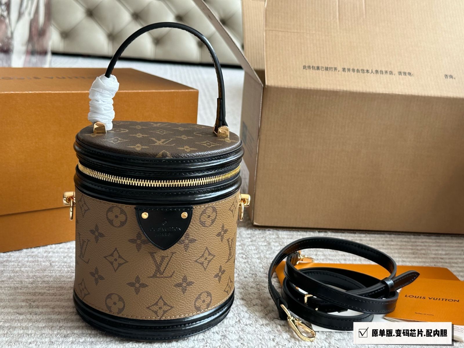 【今日特価】Luxurious LV ラグジュアリールイ・ヴィトン キャノン ローンチバケットバッグ-WTO輸入