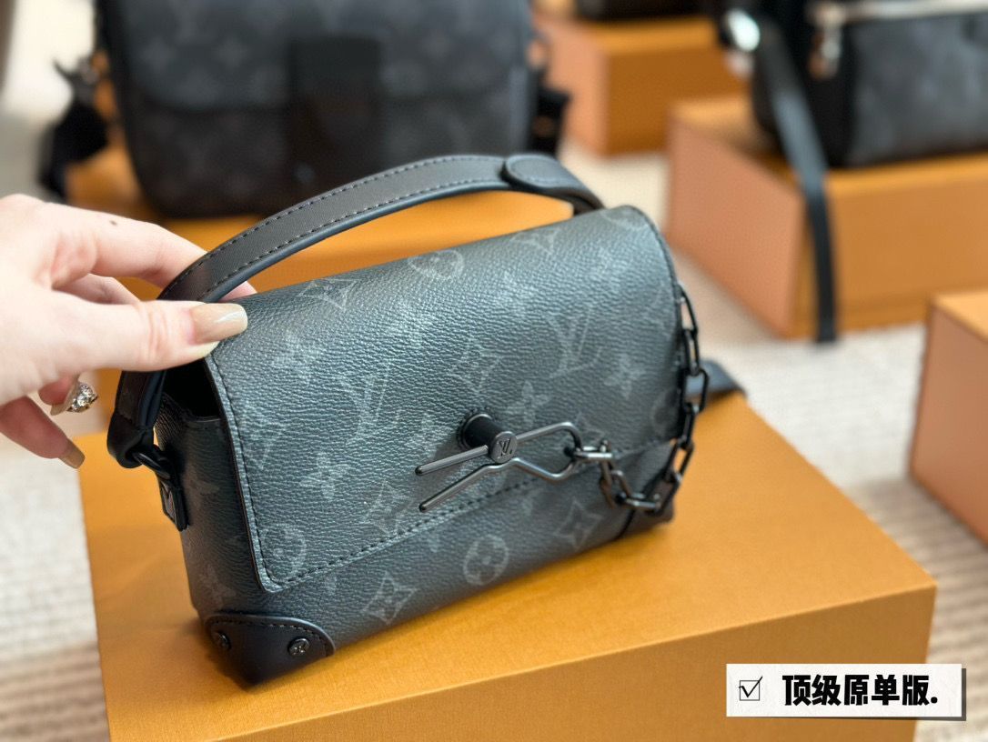 【今日特価】Louis Vuitton Steamer 小盒子 ～ブラックエンボス パーフェクトミニバッグ～-WTO輸入1