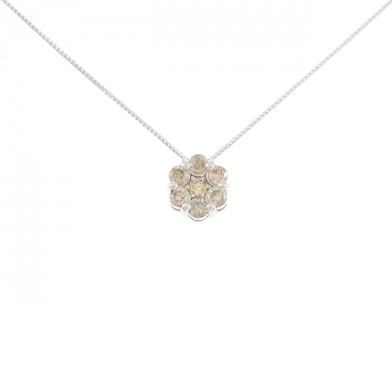 K18WG ダイヤモンド ネックレス 0.50CT