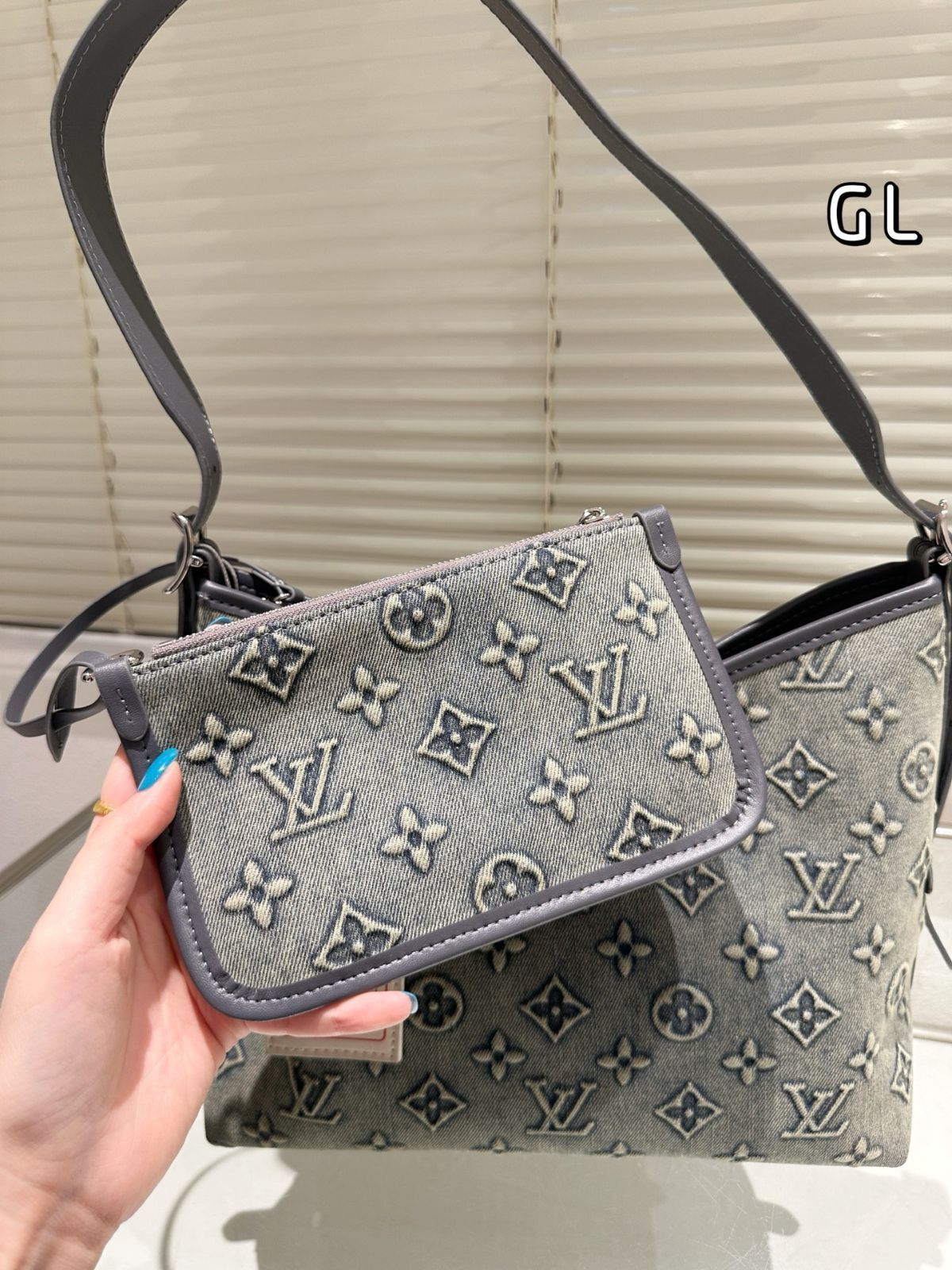 【今日特価】LV Denim Carryall Bag ルイ・ヴィトン デニム キャリオール