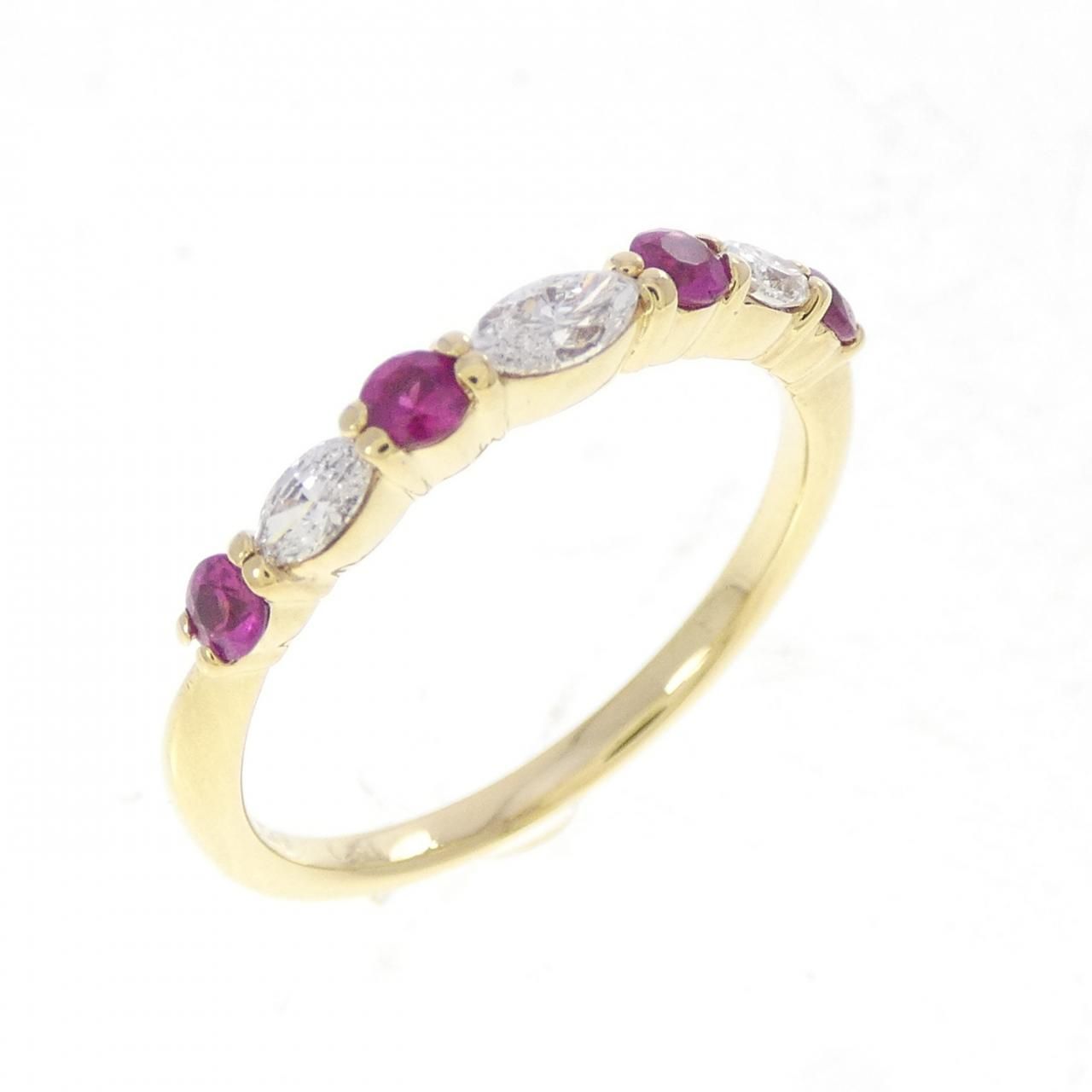 K18YG ルビー リング 0.20CT