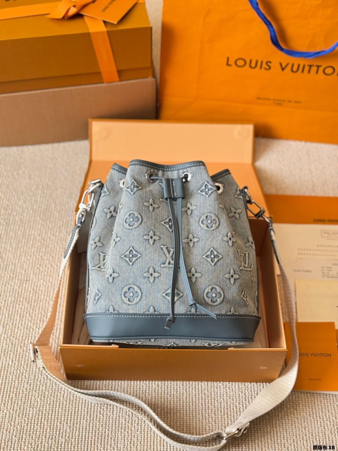 【今日特価】LV Denim Bucket Bag - LV デニム バケット バッグ-MM輸入1 【今日特価】LV Denim Bucket Bag - LV デニム バケット バッグ-MM輸入1