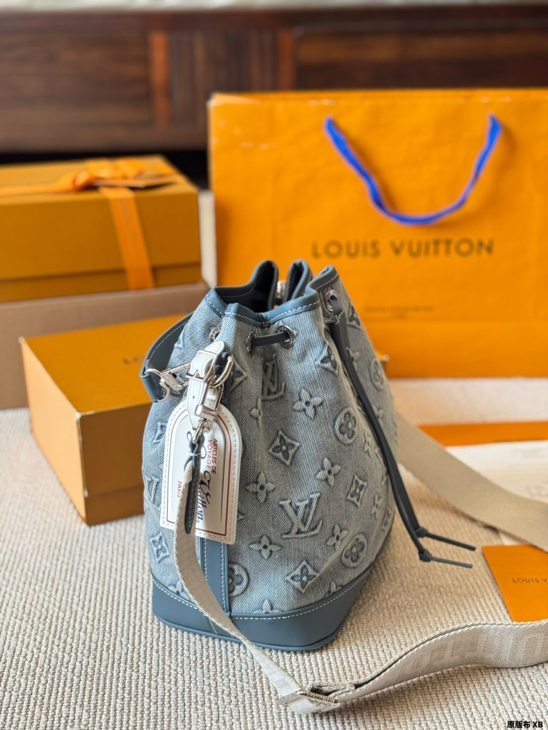 【今日特価】LV Denim Bucket Bag - LV デニム バケット バッグ-MM輸入1 【今日特価】LV Denim Bucket Bag - LV デニム バケット バッグ-MM輸入1