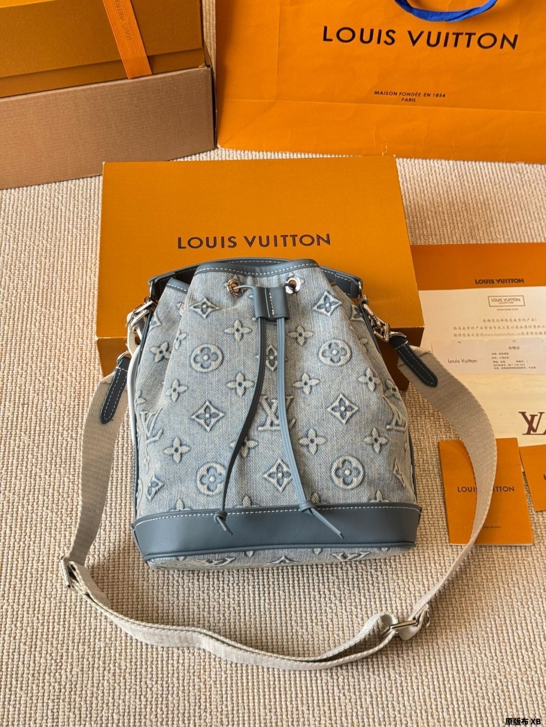 【今日特価】LV Denim Bucket Bag - LV デニム バケット バッグ-MM輸入1 【今日特価】LV Denim Bucket Bag - LV デニム バケット バッグ-MM輸入1