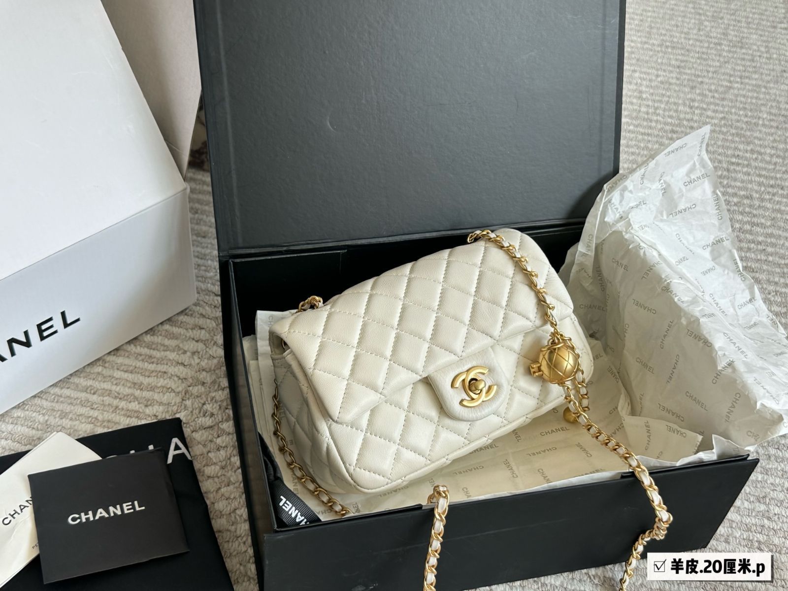 【今日特価】Chanel Golden Ball CF20 [Black] | シャネル ゴールデンボール CF20 ブラック-MM輸入2