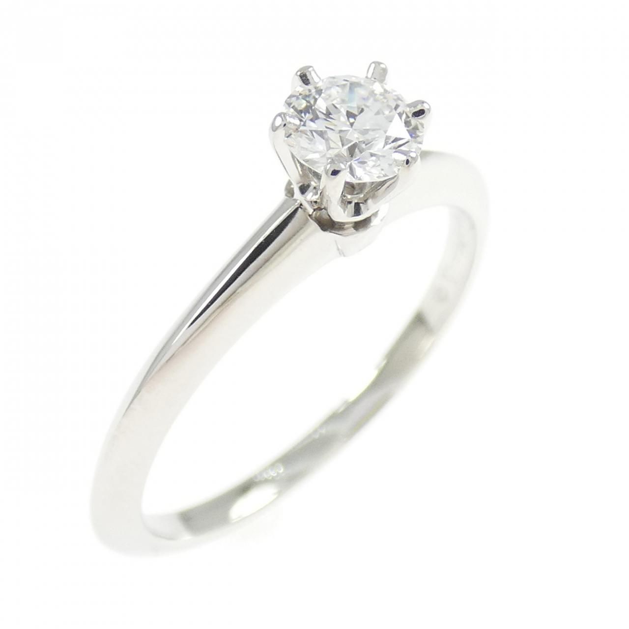 ティファニー クラシックソリティア リング 0.30CT D VVS2 EXT