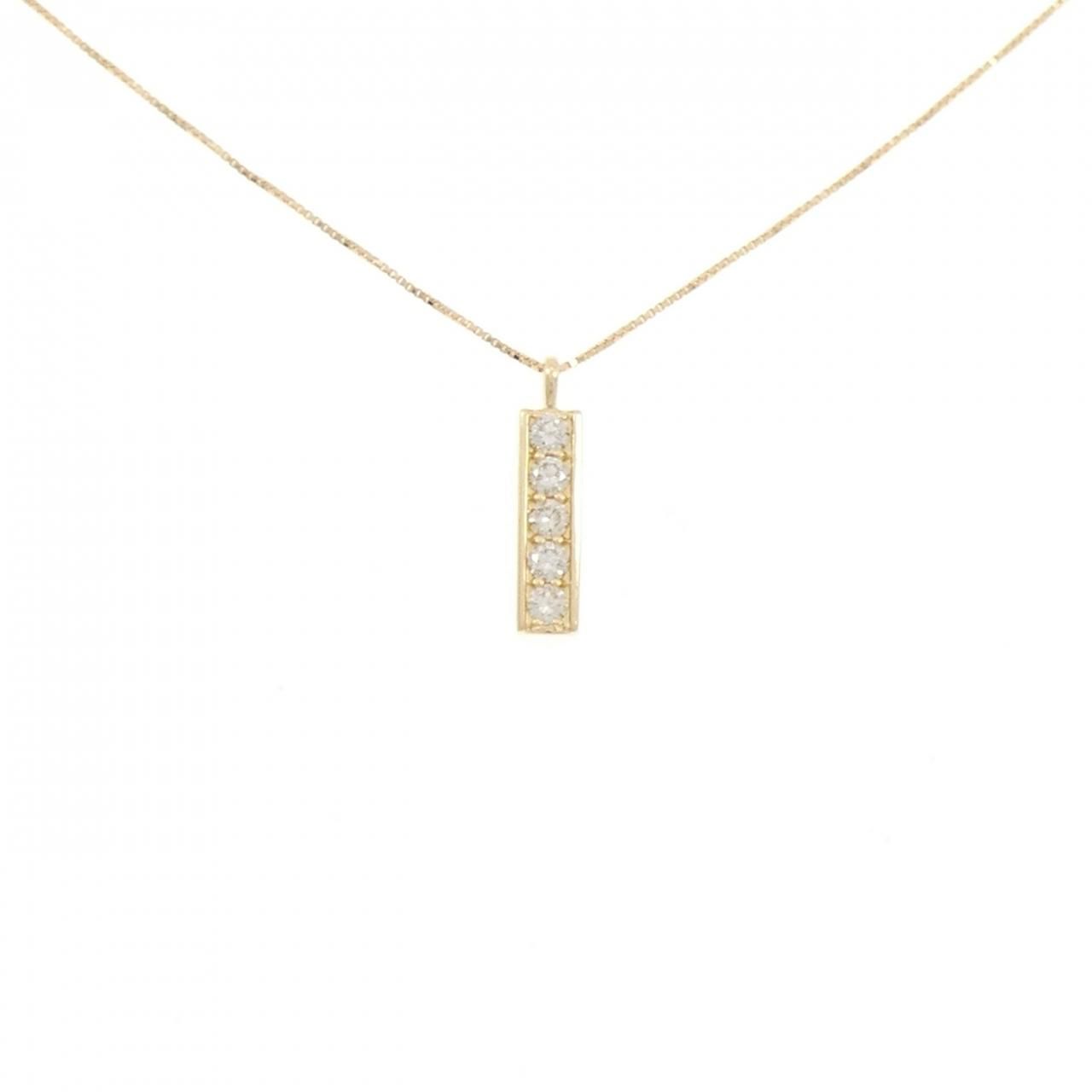 K18YG ダイヤモンド ネックレス 0.19CT