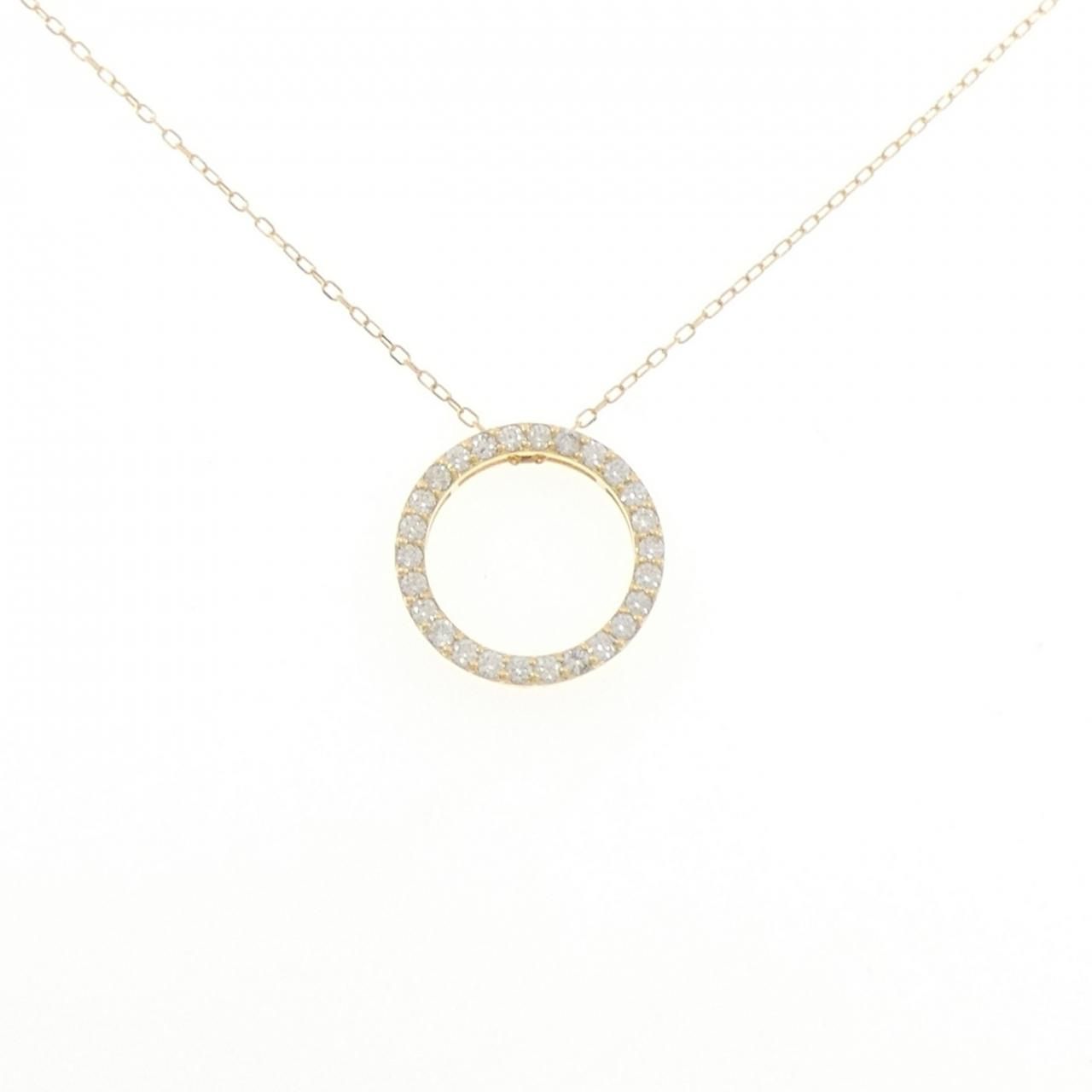 K18YG ダイヤモンド ネックレス 0.45CT
