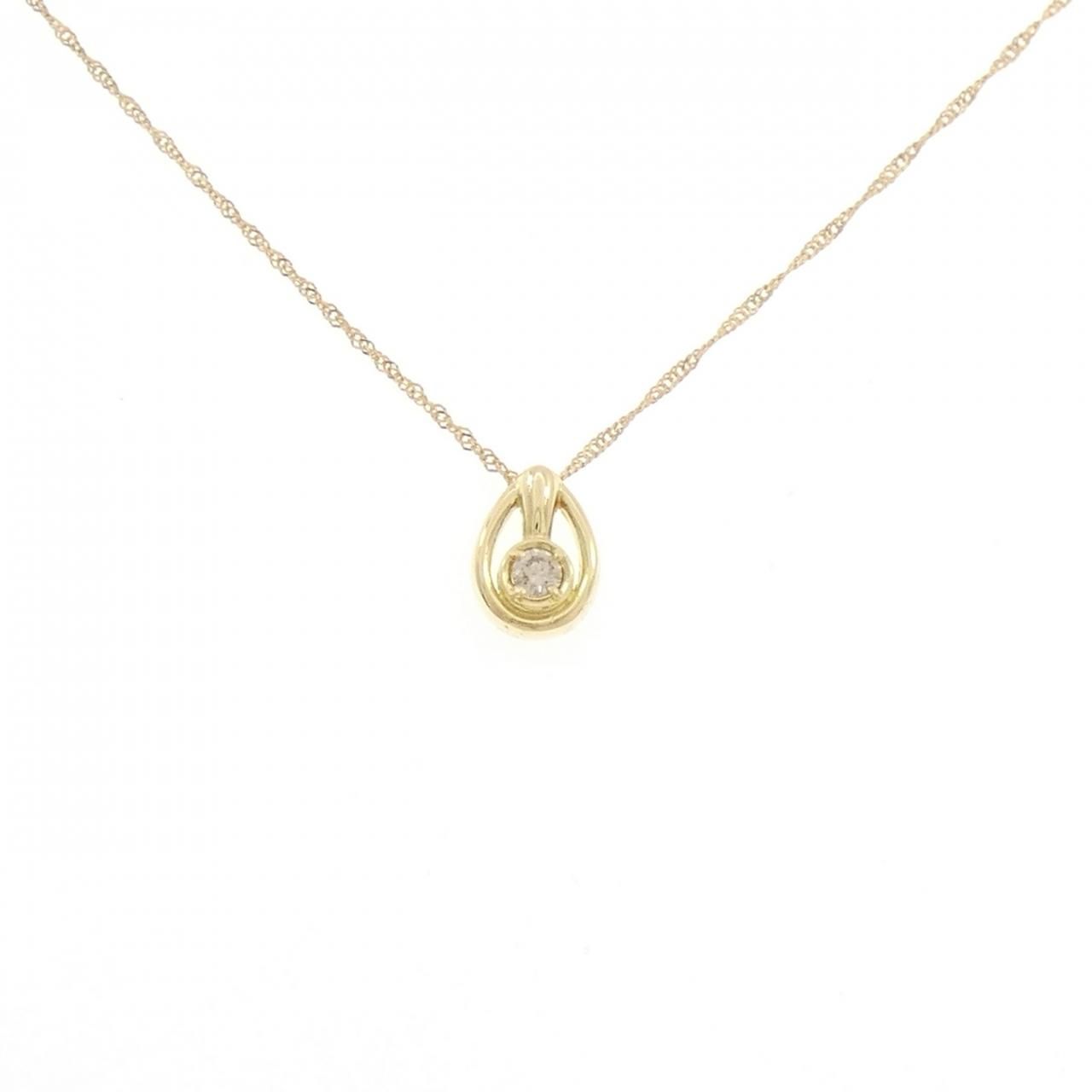 K18YG ダイヤモンド ネックレス 0.05CT