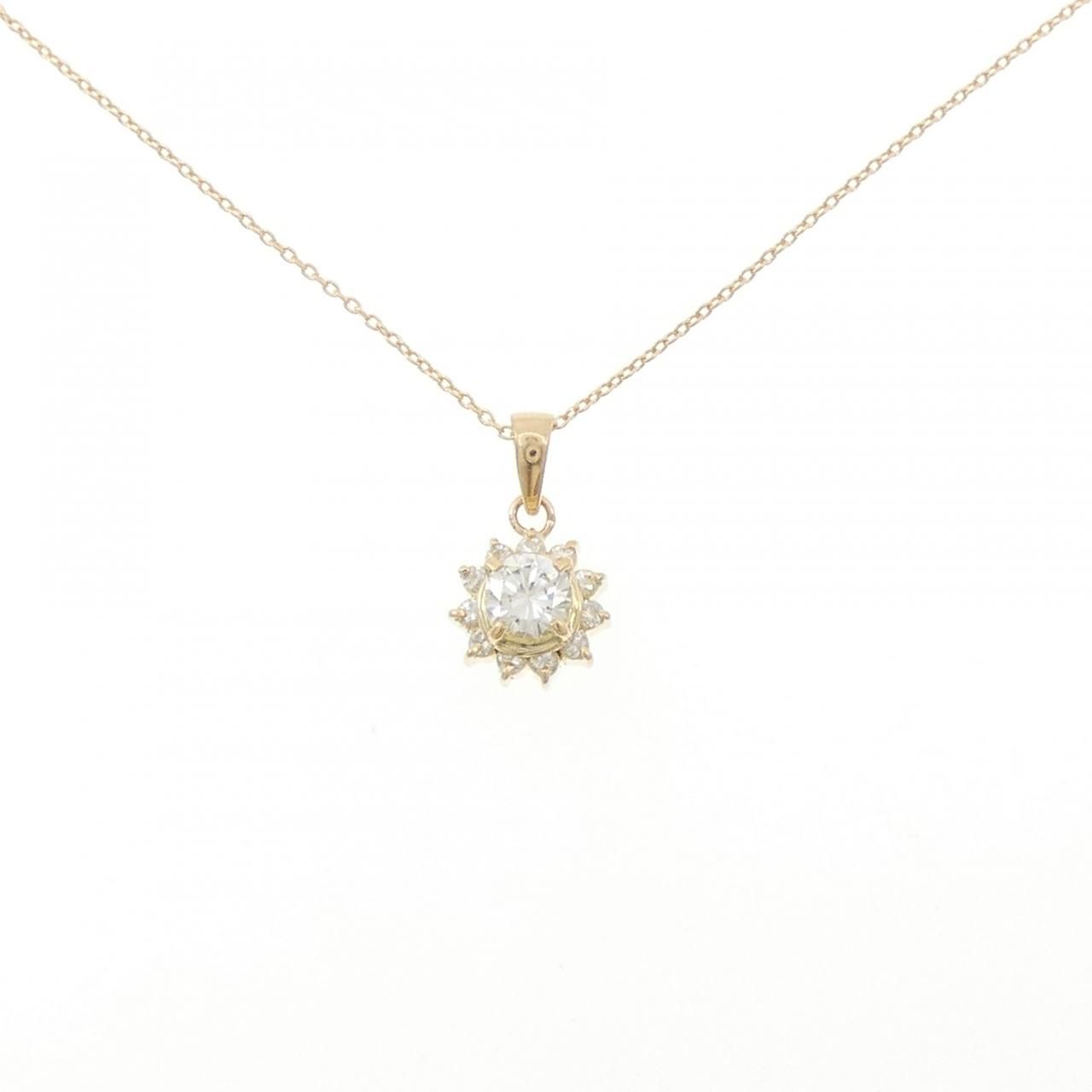 K18YG ダイヤモンド ネックレス 0.41CT