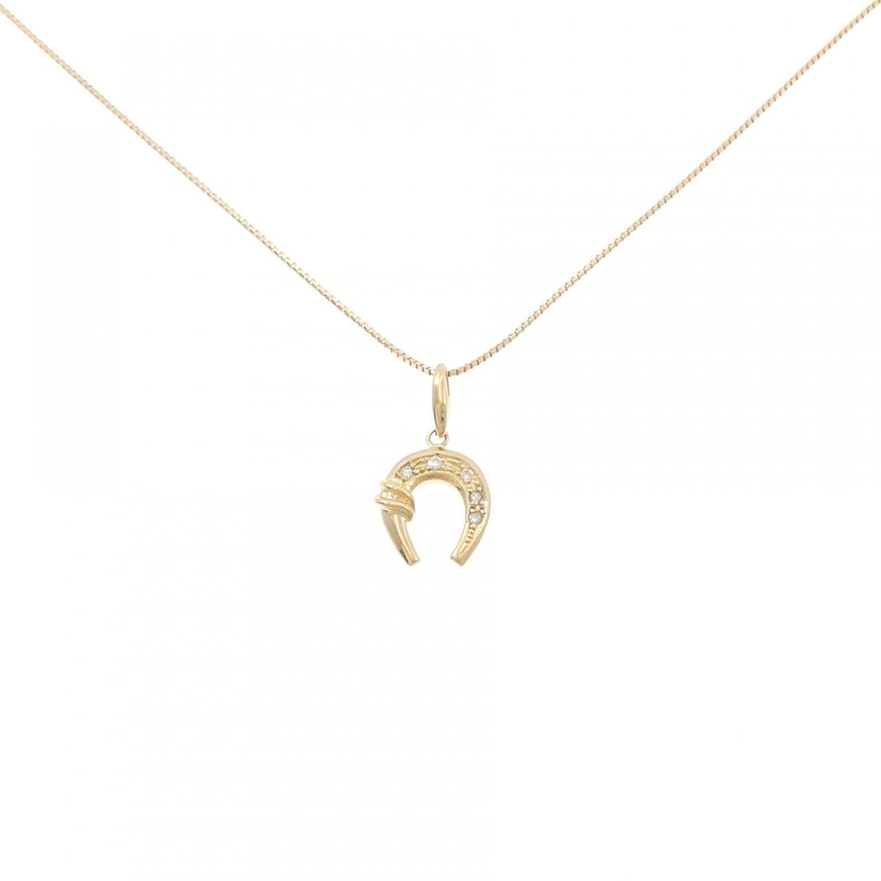 K18YG ダイヤモンド ネックレス 0.04CT