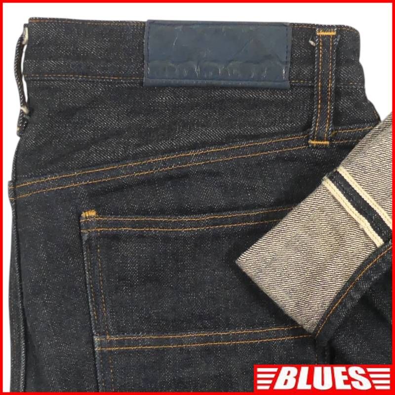 BIG JOHN ビッグジョン デニムパンツ W33 赤耳 日本製 83 濃紺 古着 メンズ デニム_ウエスト83cmから87cm一覧←SEULB屋着古← HS624