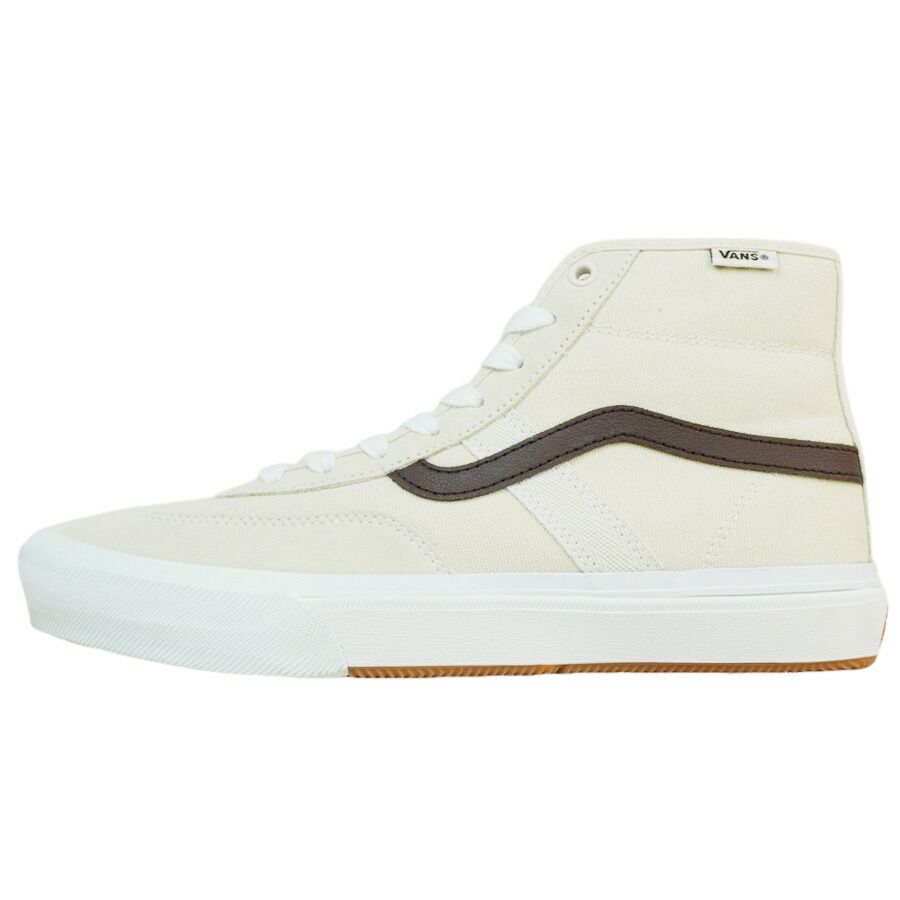 VANS スニーカーVANS ヴァンズ バンズSKATE CROCKETT HIGH【箱なし】スケートクロケットハイTURTLEDOVE タートルドーヴオフホワイト 白 ブラウン チョコレート メンズ スニーカー 靴 スケボー sk8