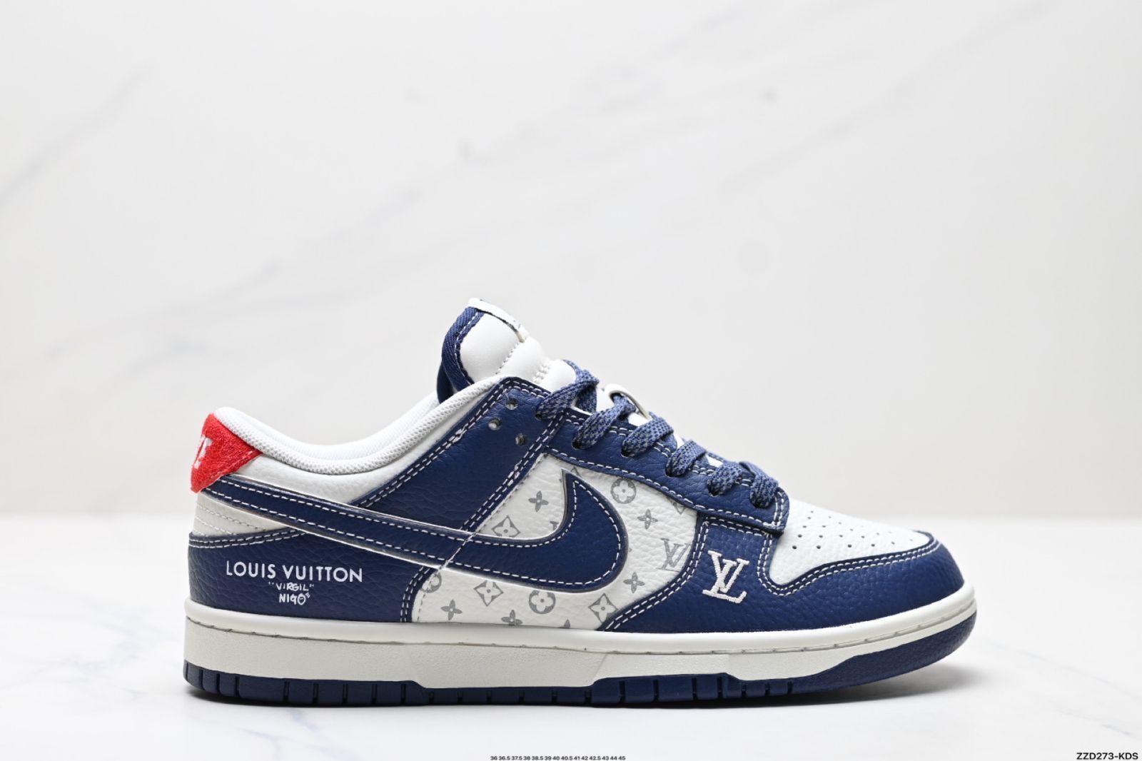 全新未使用Nike Dunk Low Retro DIYハイエンドカスタム ルイ・ヴィトンコラボ ローカットスニーカー