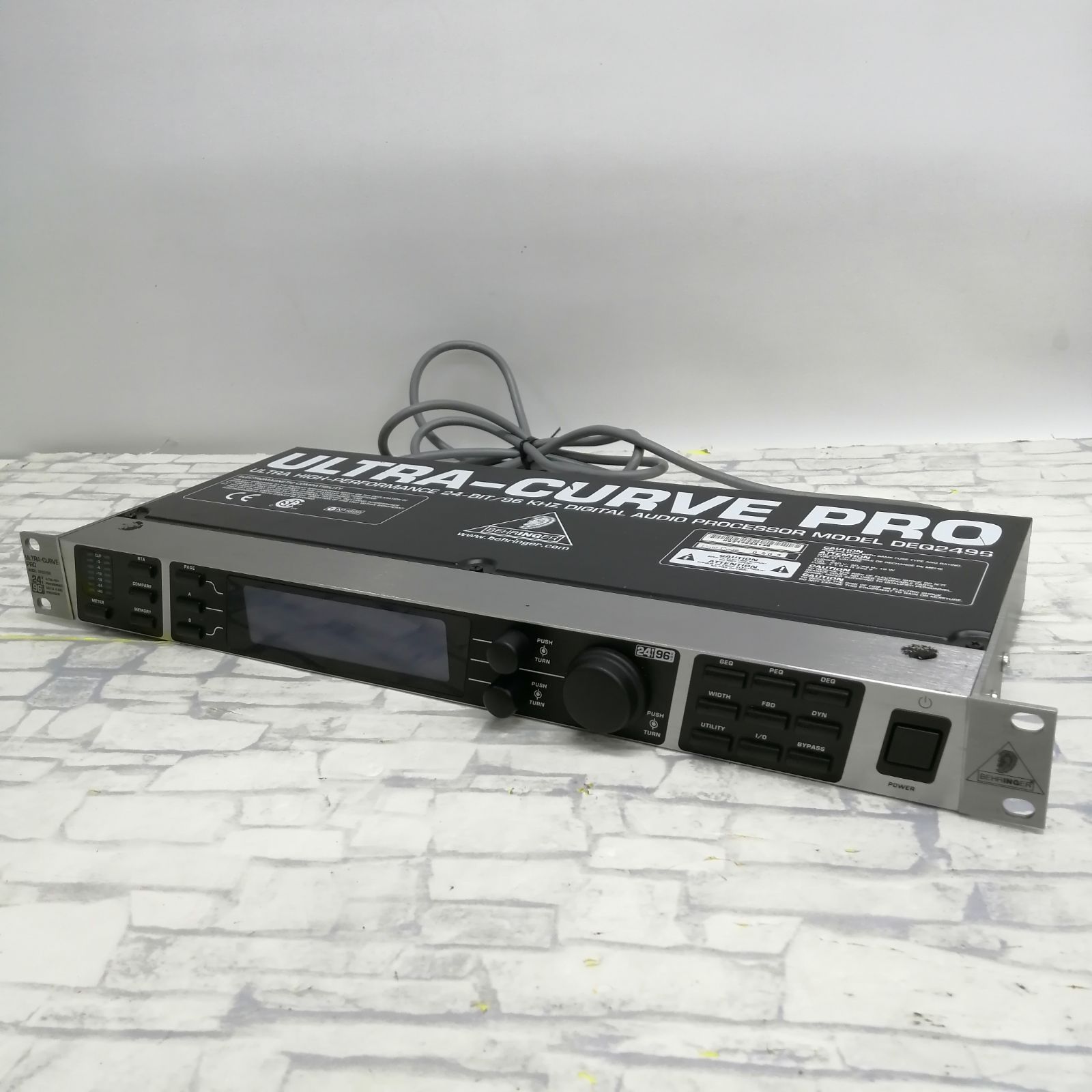 ジャンク】ベリンガー オーディオプロセッサー ULTRACURVE PRO DEQ2496 