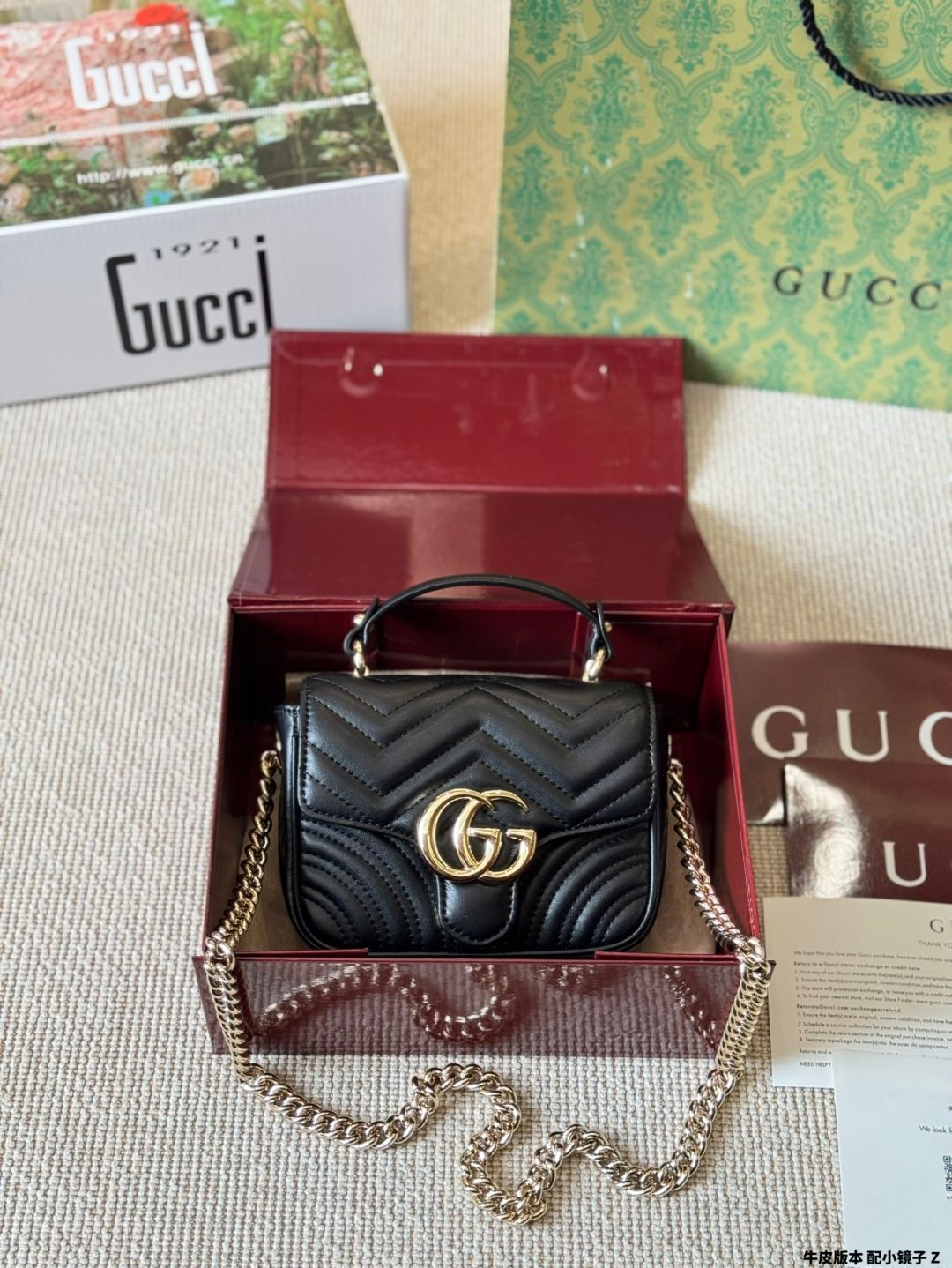 【今日特価】Gucci 手?斜?単肩バッグ（GG マルモント）
