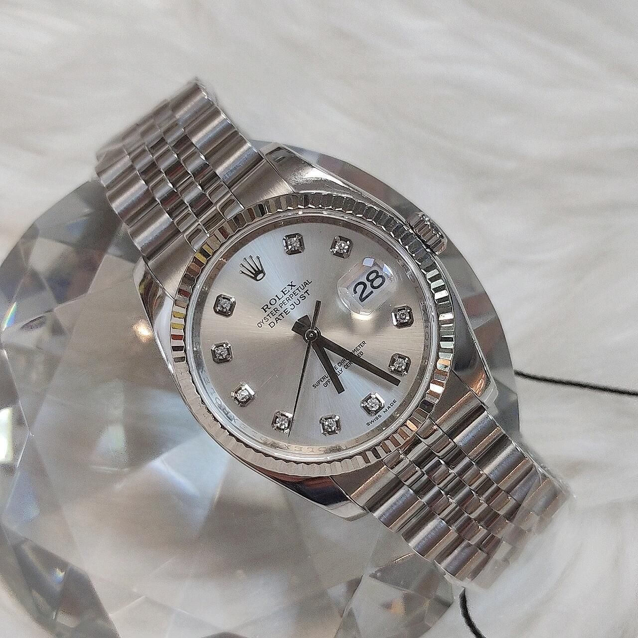ご購入大歓迎です 新品 ロレックス ログウォッチ36mm #5 自動巻き