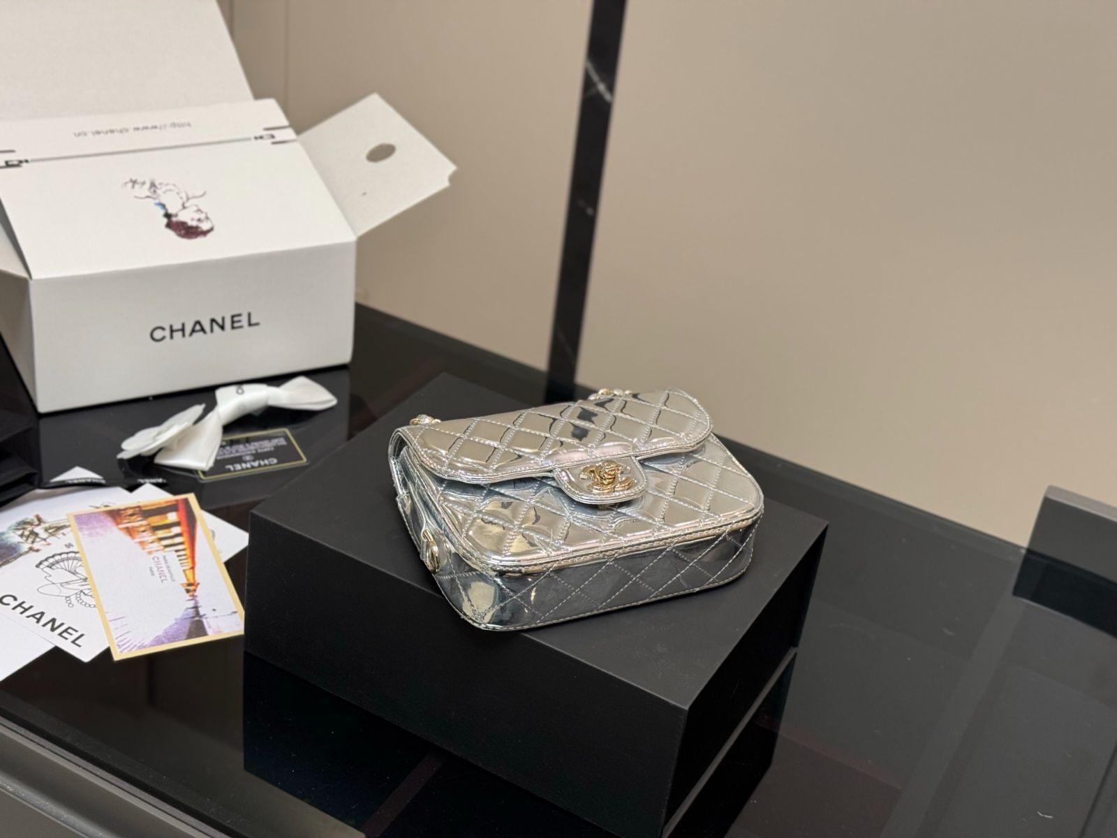 【今日特価】Chanel 24C Patent Leather Chain Bag - シャネル 24C パテントレザー チェーンバッグ