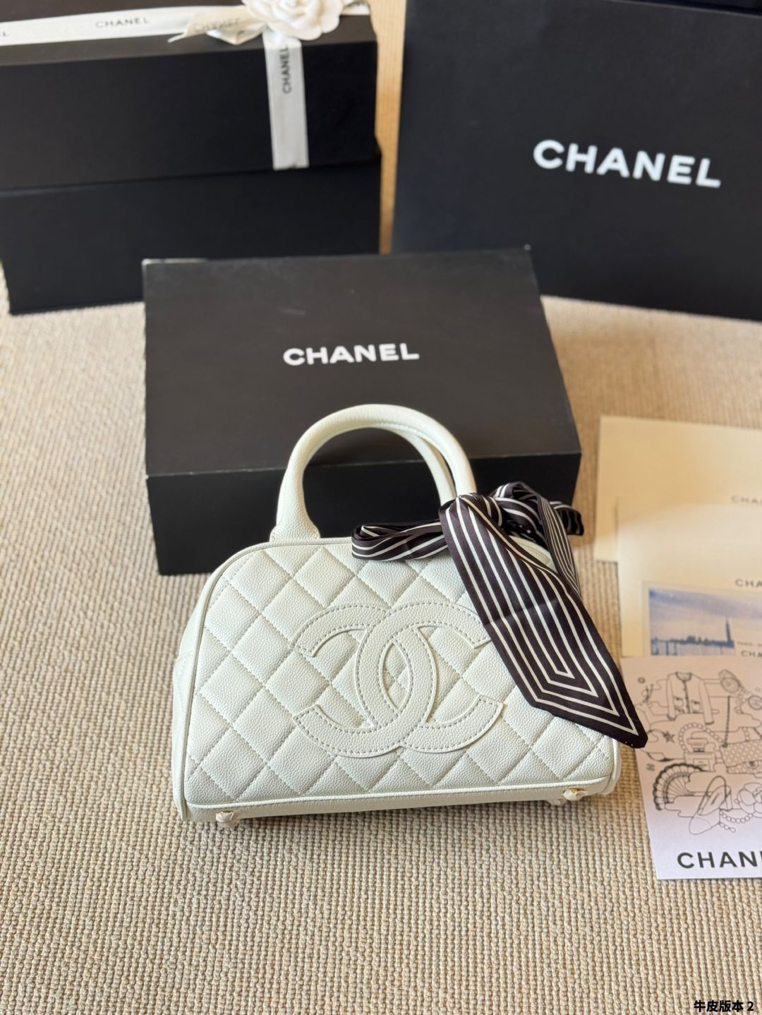 【今日特価】Chanel Bowling Bag (Jenny Same Style) - シャネル ボウリングバッグ（Jenny 同スタイル）?レトロカジュアルな大人気デザイン、上海トレンドとピッタリ? 送料無料