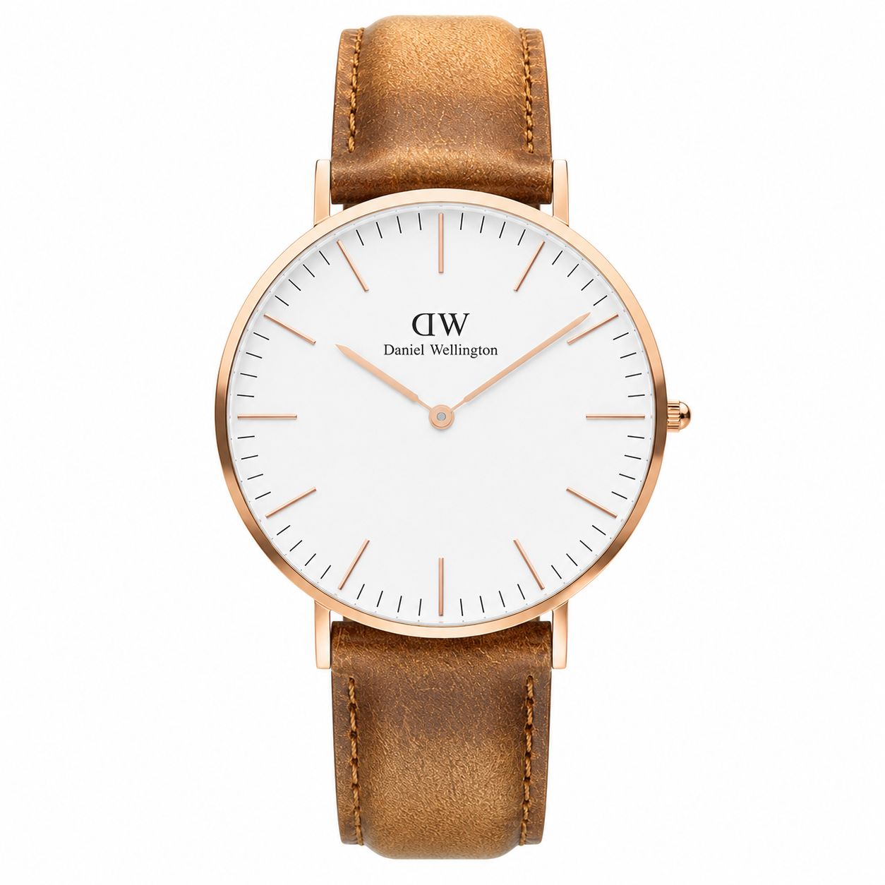 【ギフト対応可】ダニエルウェリントン DANIEL WELLINGTON 腕時計 CLASSIC DURHAM 40 ローズゴールド ホワイト ライトブラウン ウォッチ ファッション 人気 ブランド おしゃれ 誕生日 記念 プレゼント ギフト 送料無料