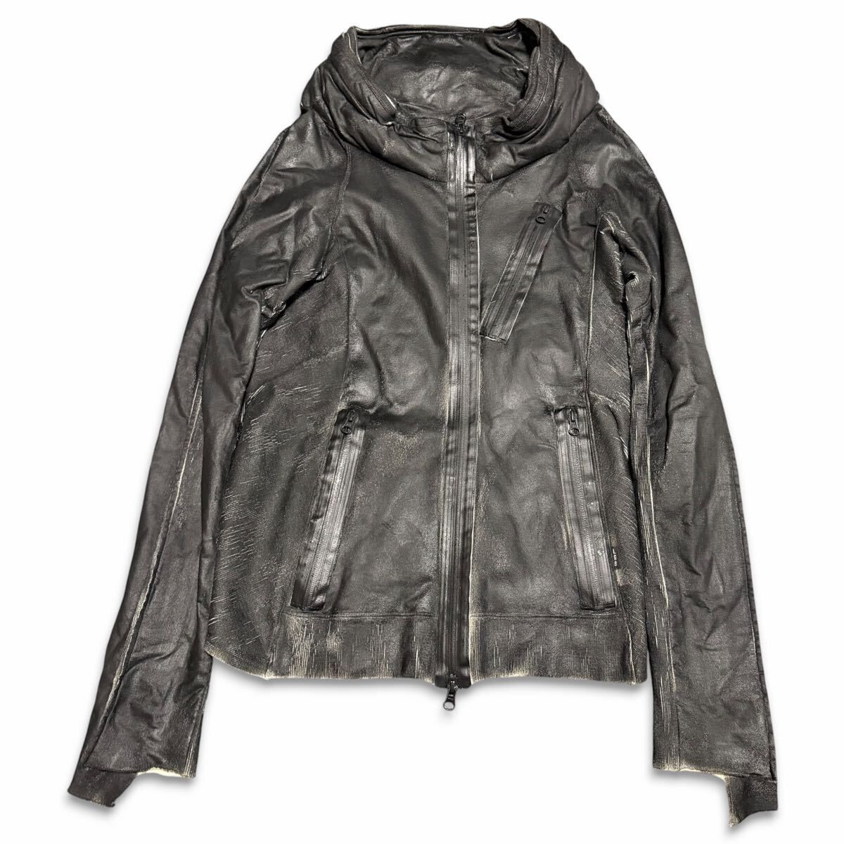 L.G.B. LGB ルグランブルー BONO Men's coating jacket hoodie Japanese label archive Y2K コーティングパーカー size01　black
