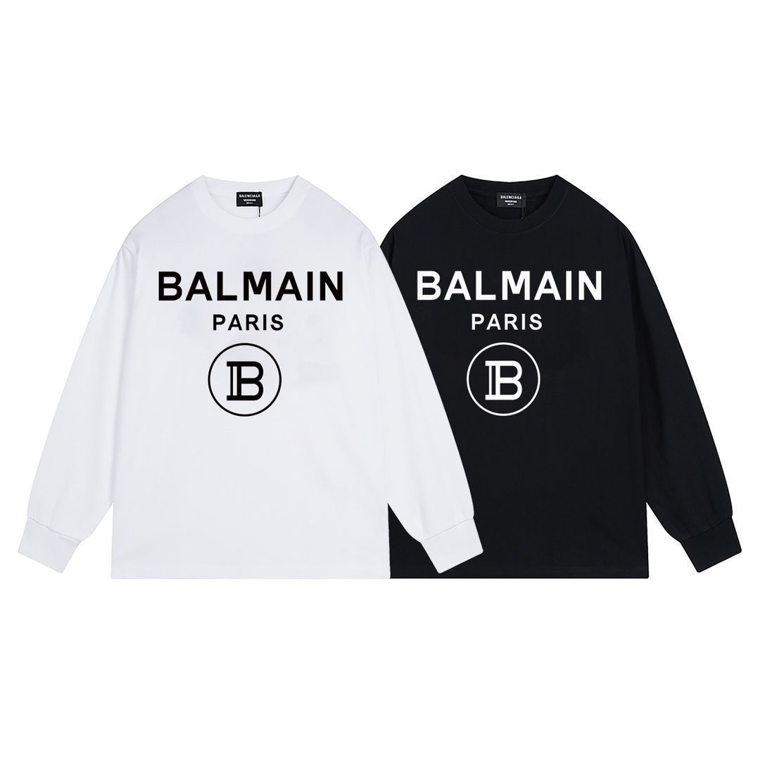 【本日限定特価】Balenciaga ロゴプリント ロングスリーブTシャツ [本日特価|新品未使用品]