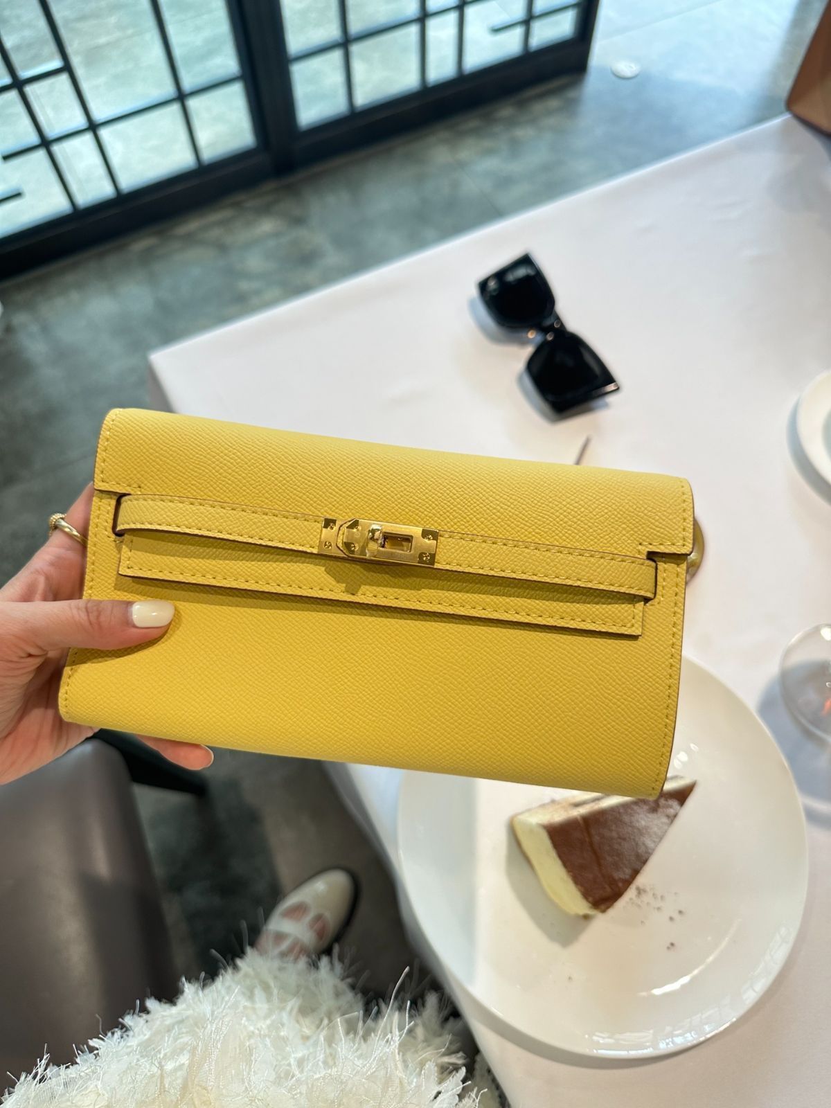 【本日限定特価】エルメス ケリーウォレット DIYベルト付き レザーバージョン ゴールドブラウン 専用ボックス付き[本日特価|新品未使用品]