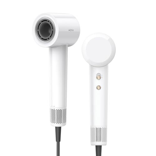 MOVA Turbo 速乾ヘアドライヤー ホワイト ブラシレスモーター 速乾性 大風量乾燥 2億個/?のマイナスイオン 低騒音 57℃恒温 エアインテイクフィルター 軽量 静音ヘアドライヤー メーカー二年保証e 8912c45c