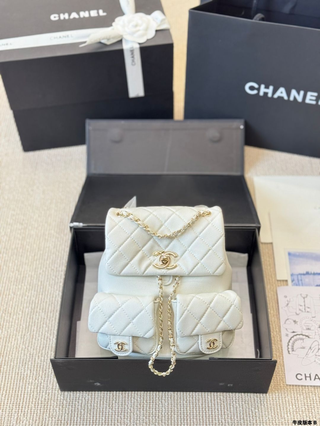 【今日特価】Chanel Froggy Duma Backpack / シャネル フロッグ ダマ バックパック