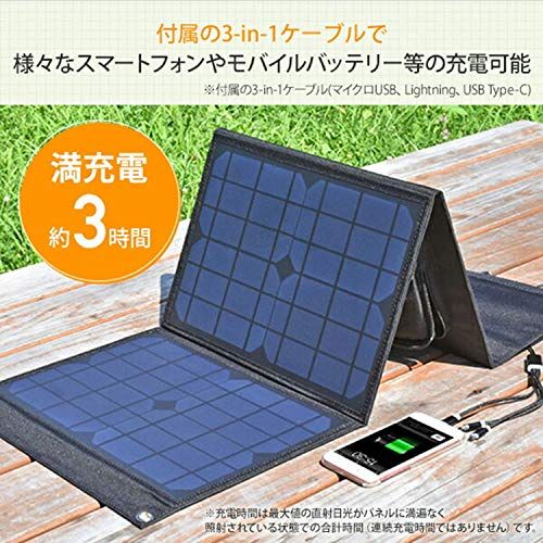 クマザキエイム/Solpa ソーラーパネル30W ポータブル電源/スマホ/タブレット用折り畳みソーラーパネル充電器 (30W DC:18V/1.66A、USB:5V/2.1A) QC 3.0 搭載 急速充電 単結晶 19%高変換率 IP65防 a7e109a4 クマザキエイム/Solpa ソーラーパネル30W ポータブル電源/スマホ/タブレット用折り畳みソーラーパネル充電器 (30W DC:18V/1.66A、USB:5V/2.1A) QC 3.0 搭載 急速充電 単結晶 19%高変換率 IP65防 a7e109a4