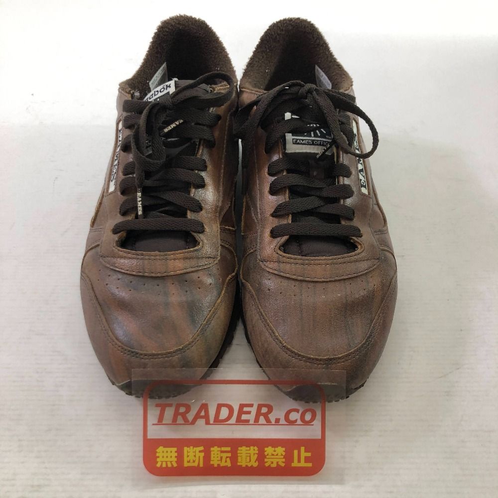 04w7006∞※【中古】 Reebok リーボック Eames Classic Leather Shoes イームズ クラシックレザー GY6391 ダークブラウン 27.5cm スニーカー 【八王子店】