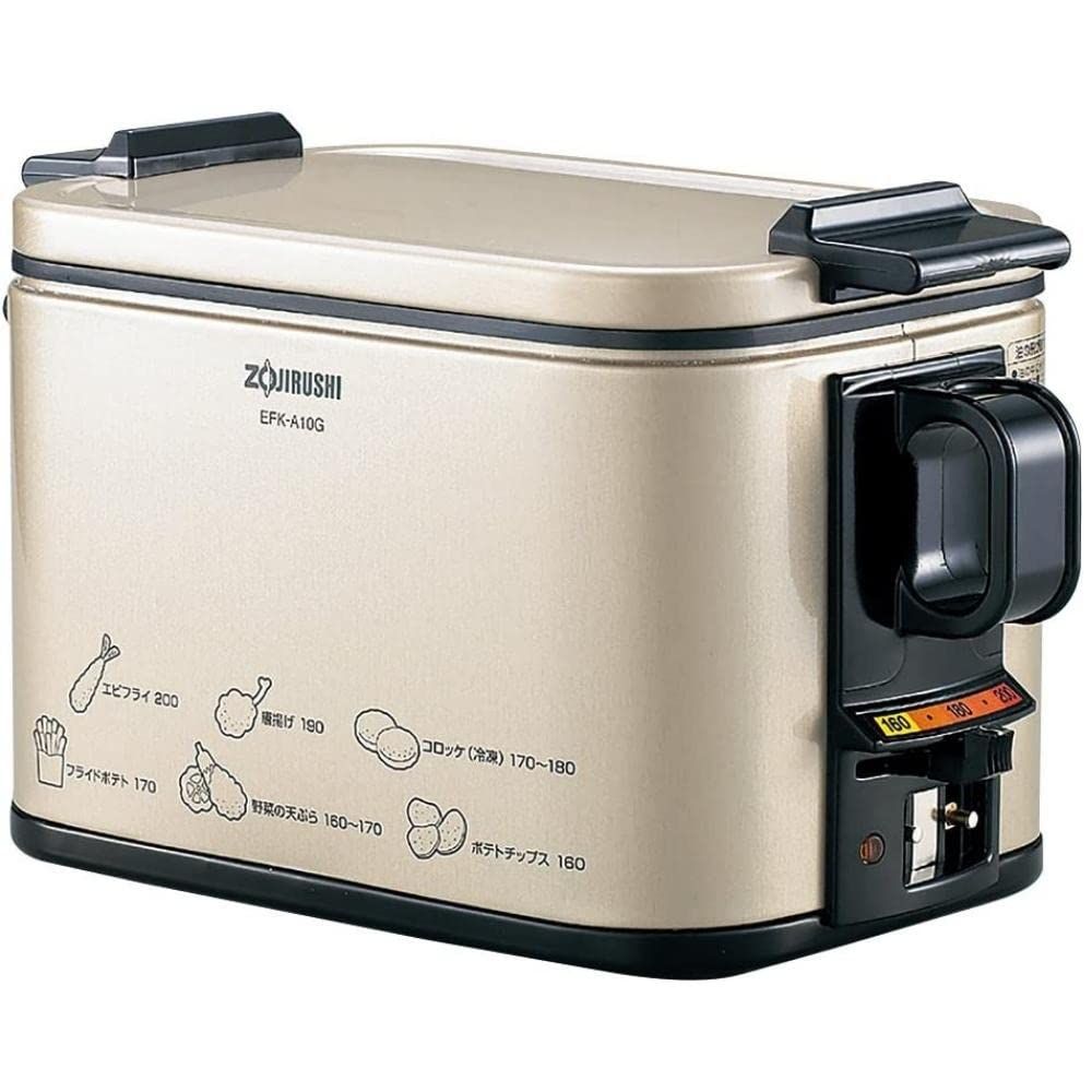 ☆新品☆象印マホービン 電気フライヤー 1.0L あげあげ 火を使わずに揚げ物づくり 卓上 家庭用 油温調節機能 メタリックカカオ EFK-A10G bf37c95b
