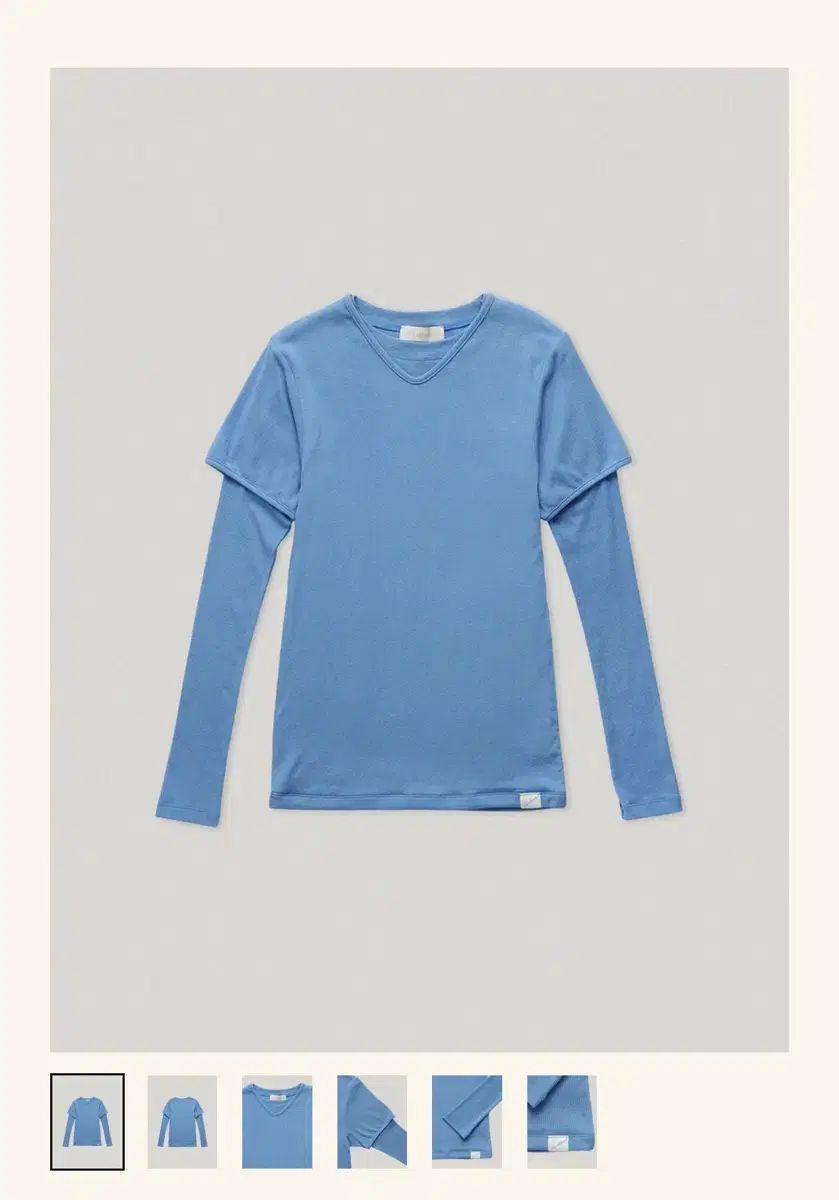 スムードムード bobo layered tee fresh blue