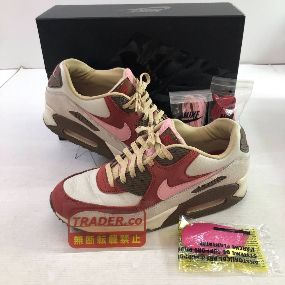 04w7007∞※【中古】 NIKE AIR MAX 90 NRG ナイキ エア マックス 90 NRG ベーコン CU1816-100 セイル/シーンｰストロー-ミディアム ブラウン 28cm スニーカー 【八王子店】