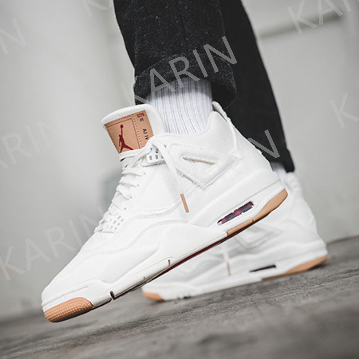 NIKE ナイキ×リーバイス エアジョーダン4 ホワイトデニム