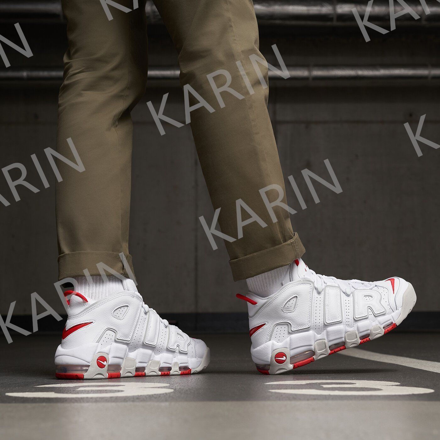 NIKE ナイキ エア モア アップテンポ '96 'ホワイト グレー レッド'