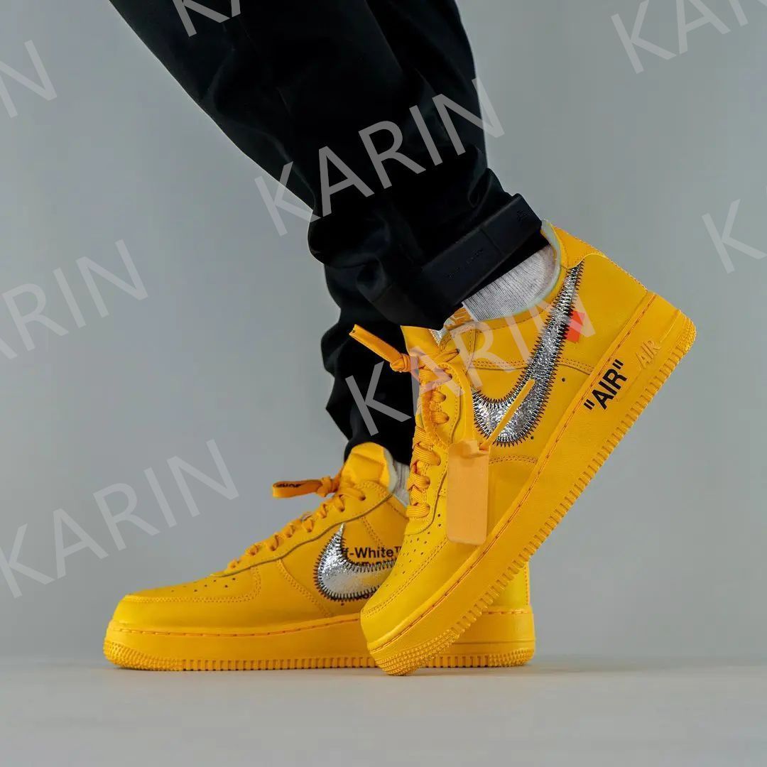 NIKE ナイキ ×オフホワイト エムシーエーエアフォース1 ローカットスニーカー