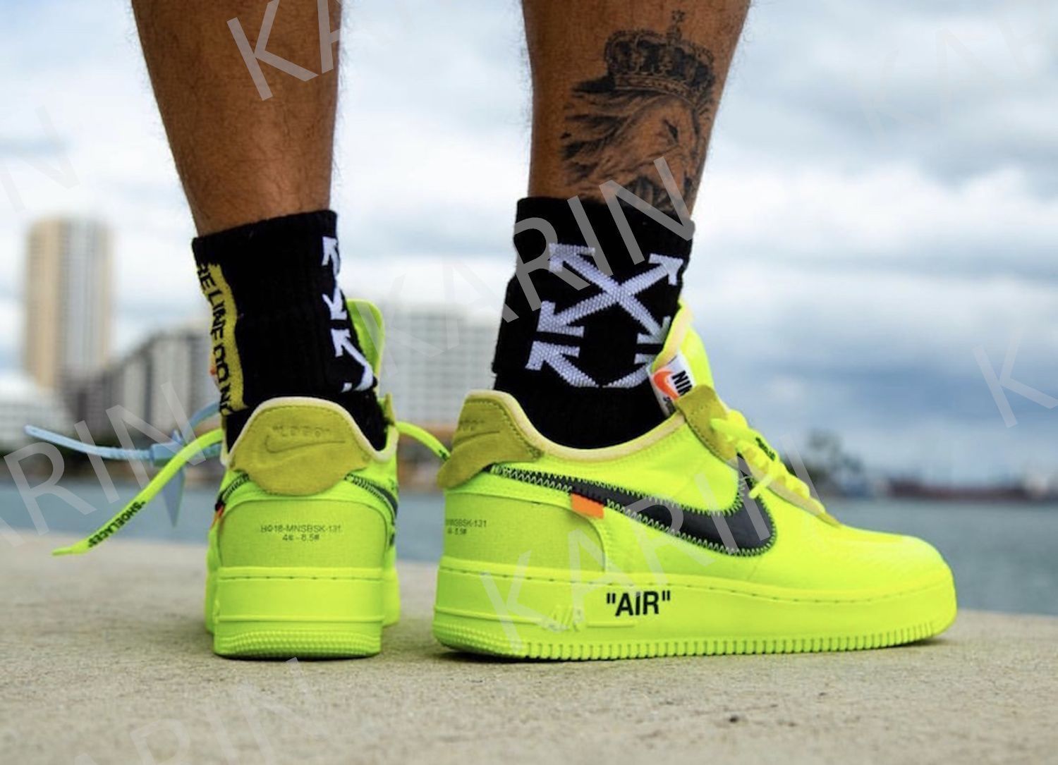 NIKE ナイキ オフ-ホワイト×エア フォース ワン ロー 