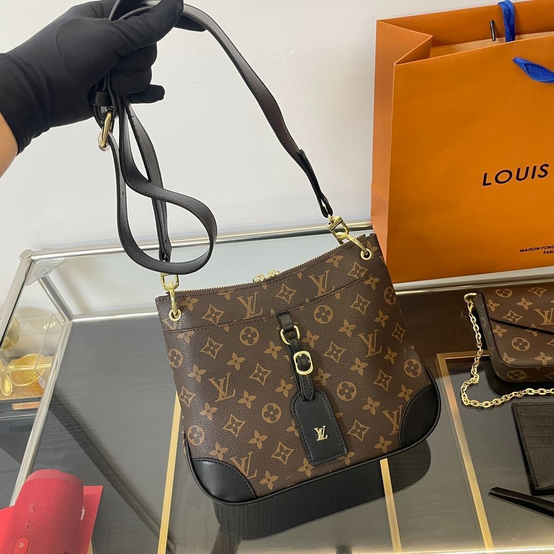 [本日特価] TOP New 高品質3点セット - Lv ブラッククロワッサンバッグ + 3点チェーンバッグセット + 財布 本日限定特別割引！ [本日特価|新品未使用品]