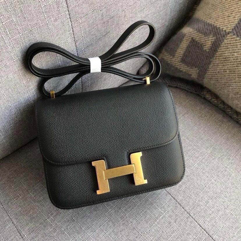 HERMES エルメス コンスタンス　ショルダーバッグ ブラック