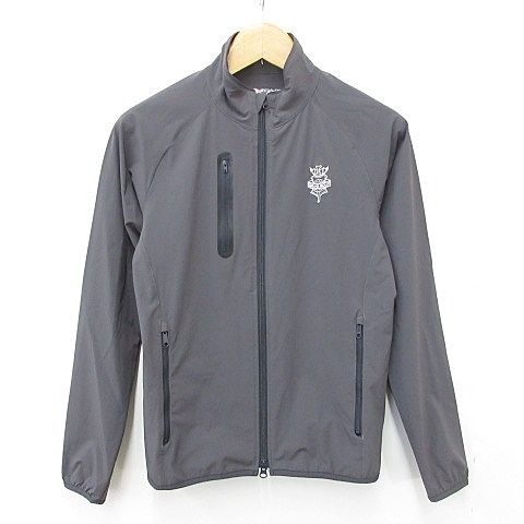 ビームスゴルフ BEAMS GOLF ゴルフ スポーツウエア ジャケット ブルゾン ジップアップ スタンドカラー 薄手 グレー S