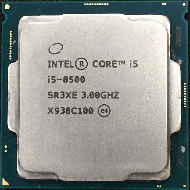 Intel Core i5-8500 SR3XD 6C 3GHz to 4.1GHz Socket 1151 Coffee Lake 14NM 9MB 65W Feb 2018